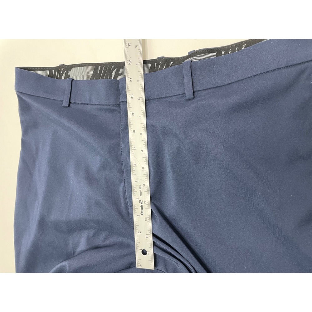 Nike Dri Fit Golf Pants‎ Standard Fit Navy Blue 40x30 Elastic Waist Prep Dadcore - Picture 12 of 12